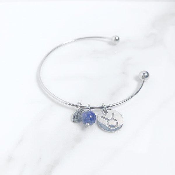 astra - bracelet - taureau - lapis lazuli